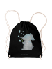 Mr. & Mrs. Panda Gym Bag Elefant Seifenblasen ohne Spruch in Schwarz