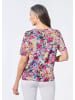 GOLDNER Kurzgröße:  Druckshirt mit raffinierten Details in bunt / gemustert
