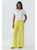 Oui Oversized T-Shirt mit Flockprint in Optic White