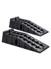 relaxdays 2 x Auffahrrampe in Schwarz - (B)33 x (H)22 x (T)90 cm