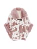fraully Damen Poncho in Rosa Wollweiss