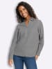 Karo-Bluse in grau-ecru-kariert