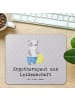 Mr. & Mrs. Panda Mouse Pad Ergotherapeut Leidenschaft mit Spruch in Grau Pastell