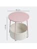VASAGLE Beistelltisch Lilea in Rosa - (B)45 x (H)51 x (T)45 cm