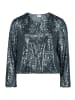 Vera Mont Blouson mit Pailletten in Grey Olive