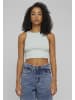 Urban Classics Urban Classics Damen Ladies Organic Cropped Rib Top in frostmint