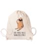 Mr. & Mrs. Panda Sportbeutel Faultier Vogel mit Spruch in Creme