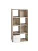 CALICOSY Regal 11687 in Helles - (W) 29.5  x (H) 123  x (L) 62  cm