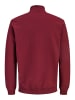 Jack & Jones Sweatshirt mit halbem Reißverschluss in Cabernet