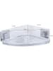 Wenko Eckbadezimmer QUADRO, Vacuum-Loc in Transparent, (B) 20 x (H) 9 cm