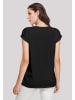 F4NT4STIC Extended Shoulder T Shirt ACDC Lightning Bolt in schwarz