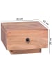 KADIMA DESIGN Design Nachttisch MUMBAI Massiv-Holz 40x40x25 cm in Akazie