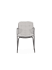CALICOSY 4er-Set Stoelen ZÉLIE  in Hellgrau - (W) 51  x (H) 46  x (L) 59  cm