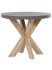 Beliani 9-tlg Gartentisch Set OLBIA in Grau/Beige/Braun