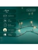 LUMINEO Lichterkette BASIC 40 LED 3 m, transparentes Kabel in warm weiß