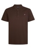 Petrol Industries Klassisches Poloshirt in Plus Size Missoula in Braun