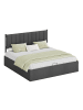 VASAGLE Bettgestell Kacy in Grau - (B)183.4 x (H)110 x (T)209.3 cm