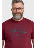 Men Plus Kurzarm T-Shirt in kupfer braun