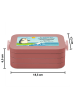 Mr. & Mrs. Panda MEPAL Bentobox Pinguin Surfer Design mit Spruch in Rot Pastell