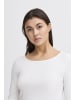 ICHI Langarm-Shirt IHCELLA Tight fit in Cloud Dancer