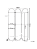 Beliani Paravent CORTONA in /Braun - (W) 118 x (H) 180 x (L) 3 cm