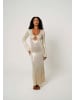 Moda Minx Maxikleid Scallop Shell in Beige Shimmer