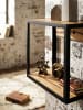 KADIMA DESIGN Wandregal | Sheesham, 35x18x35cm, Industrial