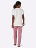 WITT WEIDEN Schlafanzug in ecru-rot-bedruckt