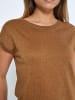 Peppercorn Top in Tobacco Metallic