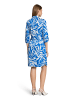 Betty Barclay Hemdblusenkleid mit Knopfleiste in Blau/Weiß