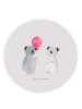 Mr. & Mrs. Panda Rund Magnet Koala Luftballon ohne Spruch in Grau Pastell