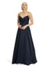 Vera Mont Abendkleid mit Wasserfallausschnitt in Night Sky