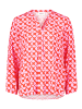 CARTOON Blusenshirt mit Muster in Pink/Dark Red