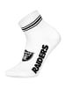 NFL Freizeitsocken Las Vegas Raiders Quarter in WHT/MGR/BLK