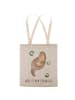 Mr. & Mrs. Panda Tote Bag Otter Seerose mit Spruch in Grau Pastell