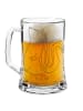 Mr. & Mrs. Panda Gravur Bierkrug Stinktier Sitzen ohne Spruch in Transparent