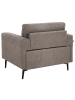 Beliani Sessel LOUSTO in Braun/Schwarz - (W) 102 x (H) 85 x (L) 65 cm