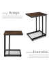 tectake Beistelltisch Eton 48 x 35 x 66 cm, Industrial Holz dunkel, rustikal