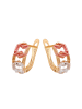 faina Women Huggie Earrings in Rose Gold