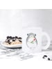 Mr. & Mrs. Panda Tee Tasse Chinchilla Blume ohne Spruch in Transparent