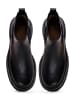 CESARE GASPARI Leder Plateau-Stiefeletten in Black