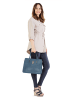 Cluty Handtasche echt Leder in blau