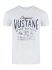 Mustang T-Shirt Basic Print in Weiß