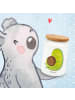 Mr. & Mrs. Panda Dose Avocado Pfeifen ohne Spruch in Weiß