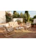 Beliani 4-tlg Sitzgruppe GARDA in Beige