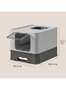 Feandrea Katzentoilette Boxal in Anthrazit-Grau - (B)54.3 x (H)37.8 x (T)42.5 cm