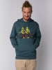 wat? Apparel Sweatshirt Avocado Fahrrad in Petrol