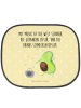 Mr. & Mrs. Panda Sonnenblende Avocado Tanzen mit Spruch in Gelb Pastell