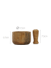 Home&Styling Collection Mörser aus Mangoholz in Mehrfarben, 10 x 6 cm