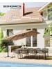 SONGMICS Sonnenschirm Sheld in kamelbraun - (D)270 x (H)245 cm